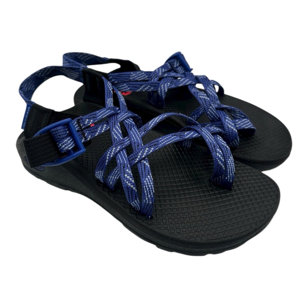 Chaco Women's ZCloud X2 Sandals Women Sz 6 Blue Black Outdoor Strappy Adjustable